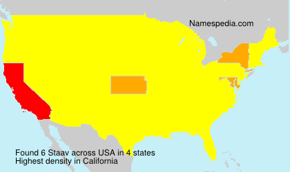 Surname Staav in USA Surname Staav in USA