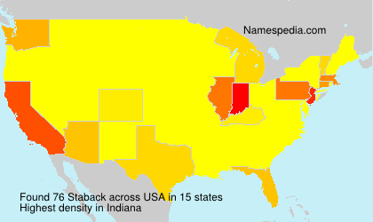 Surname Staback in USA Surname Staback in USA
