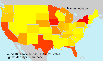 Surname Stabe in USA Surname Stabe in USA