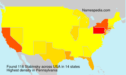 Surname Stabinsky in USA
