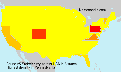Surname Stabolepszy in USA Surname Stabolepszy in USA