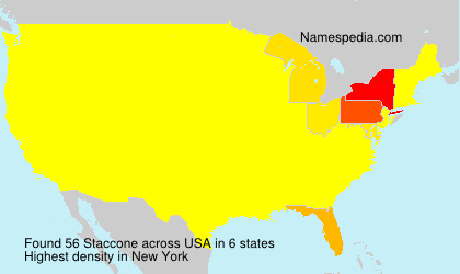 Surname Staccone in USA