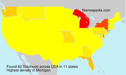 Surname Stachecki in USA Surname Stachecki in USA