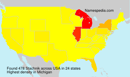 Surname Stachnik in USA