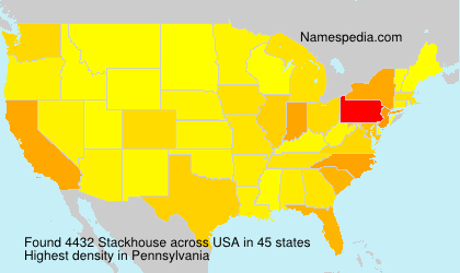 Surname Stackhouse in USA Surname Stackhouse in USA