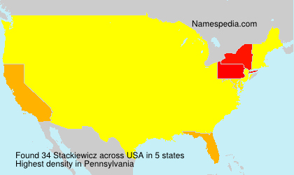 Surname Stackiewicz in USA Surname Stackiewicz in USA