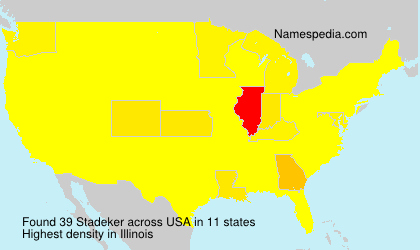 Surname Stadeker in USA Surname Stadeker in USA