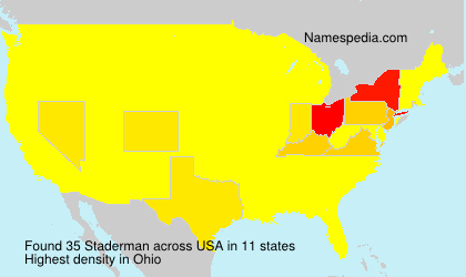 Surname Staderman in USA Surname Staderman in USA