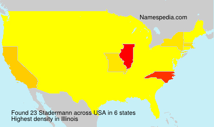 Surname Stadermann in USA Surname Stadermann in USA