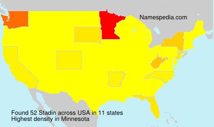 Surname Stadin in USA Surname Stadin in USA
