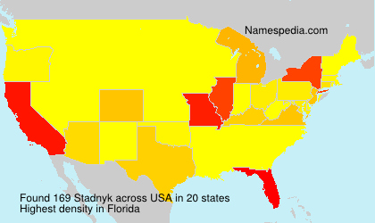Surname Stadnyk in USA Surname Stadnyk in USA