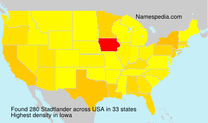 Surname Stadtlander in USA Surname Stadtlander in USA