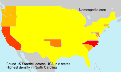 Surname Staedeli in USA Surname Staedeli in USA