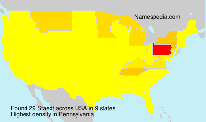 Surname Staedt in USA Surname Staedt in USA