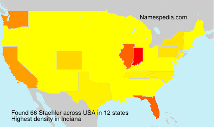 Surname Staehler in USA Surname Staehler in USA