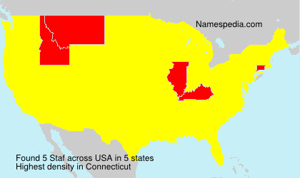 Surname Staf in USA Surname Staf in USA