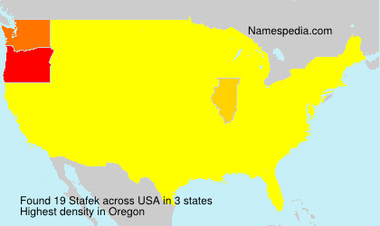 Surname Stafek in USA Surname Stafek in USA