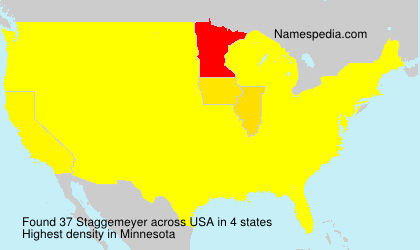 Surname Staggemeyer in USA Surname Staggemeyer in USA
