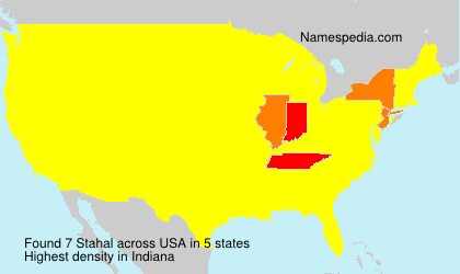 Surname Stahal in USA Surname Stahal in USA