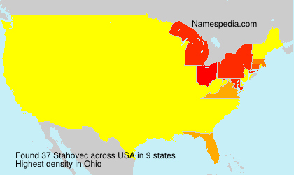Surname Stahovec in USA Surname Stahovec in USA