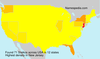 Surname Staikos in USA Surname Staikos in USA