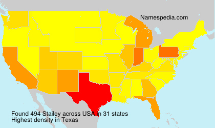 Surname Stailey in USA Surname Stailey in USA