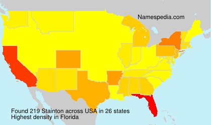 Surname Stainton in USA Surname Stainton in USA