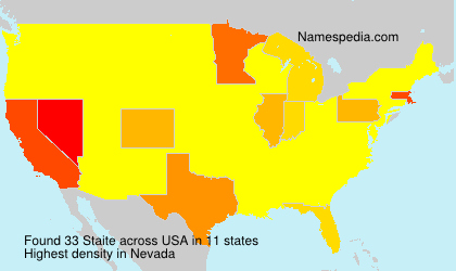 Surname Staite in USA Surname Staite in USA