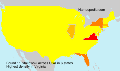 Surname Stakowski in USA Surname Stakowski in USA