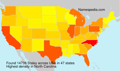 Surname Staley in USA Surname Staley in USA