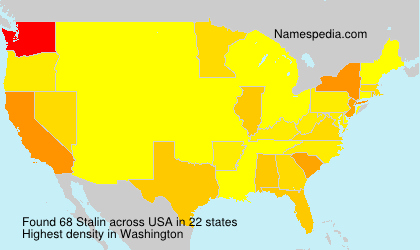 Surname Stalin in USA Surname Stalin in USA