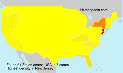 Surname Staloff in USA Surname Staloff in USA