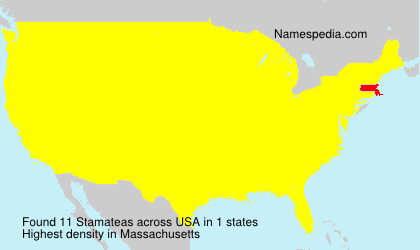 Surname Stamateas in USA Surname Stamateas in USA
