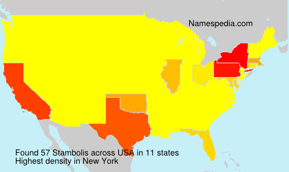 Surname Stambolis in USA Surname Stambolis in USA