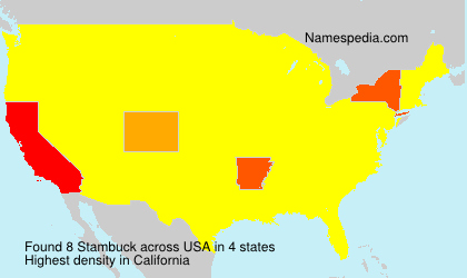 Surname Stambuck in USA Surname Stambuck in USA