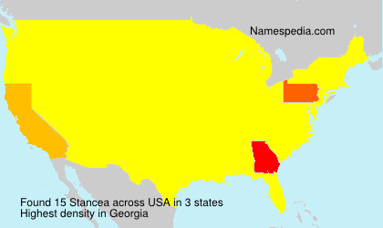 Surname Stancea in USA Surname Stancea in USA