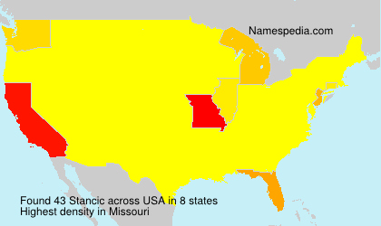 Surname Stancic in USA Surname Stancic in USA