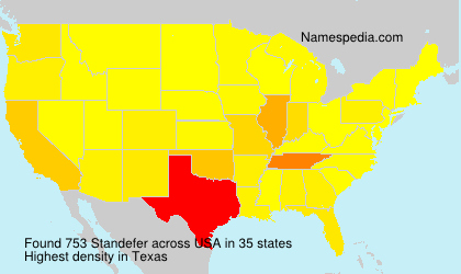 Surname Standefer in USA Surname Standefer in USA