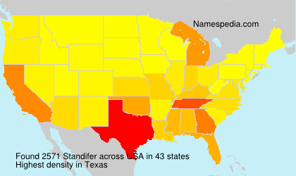 Surname Standifer in USA Surname Standifer in USA