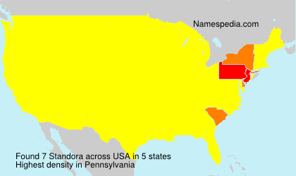 Surname Standora in USA Surname Standora in USA
