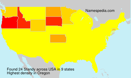 Surname Standy in USA