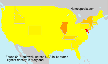 Surname Staniewski in USA Surname Staniewski in USA