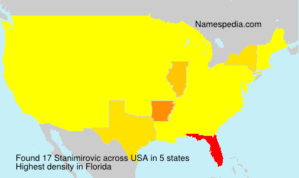 Surname Stanimirovic in USA Surname Stanimirovic in USA