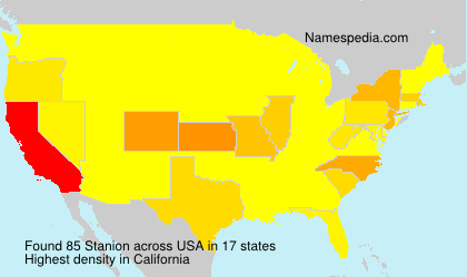 Surname Stanion in USA Surname Stanion in USA
