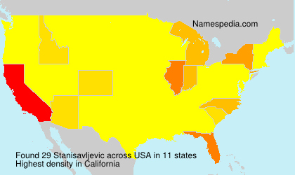Surname Stanisavljevic in USA Surname Stanisavljevic in USA