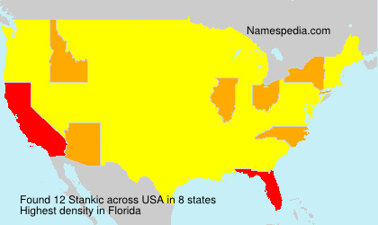 Surname Stankic in USA Surname Stankic in USA