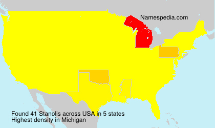 Surname Stanolis in USA Surname Stanolis in USA