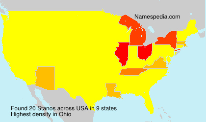 Surname Stanos in USA Surname Stanos in USA
