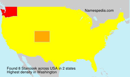 Surname Stanosek in USA Surname Stanosek in USA