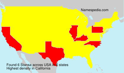 Surname Stansa in USA Surname Stansa in USA